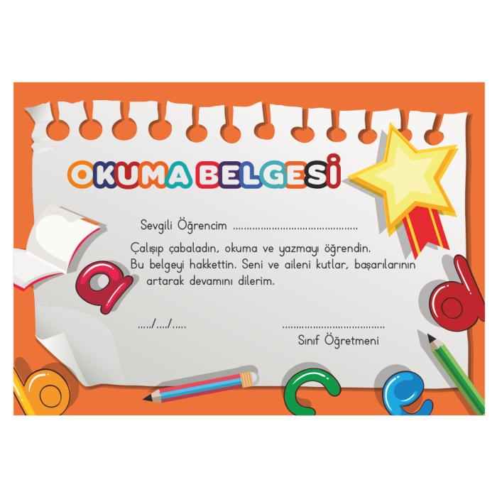 Artık Okuyorum Belgesi - 1