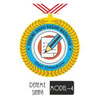 Deneme Sınavı Başarı Madalyası -4