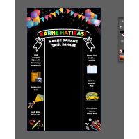 Karne Hatırası Bez Afiş Dikey 150x200