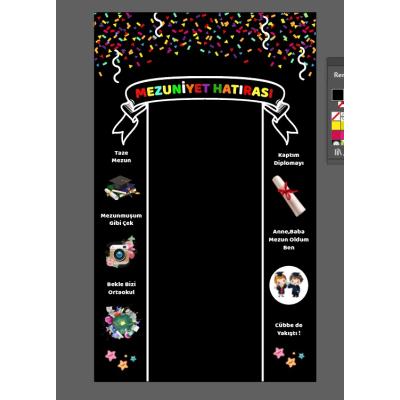 Mezuniyet Hatırası Bez Afiş Yatay 150x200