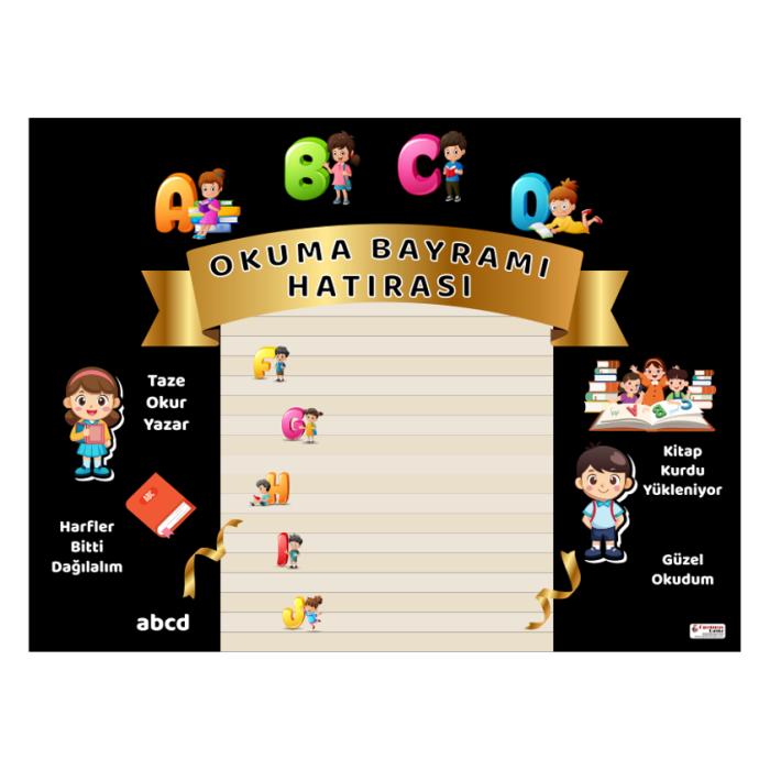 Okuma Bayramı Hatırası Bez Afiş Yatay 200x150